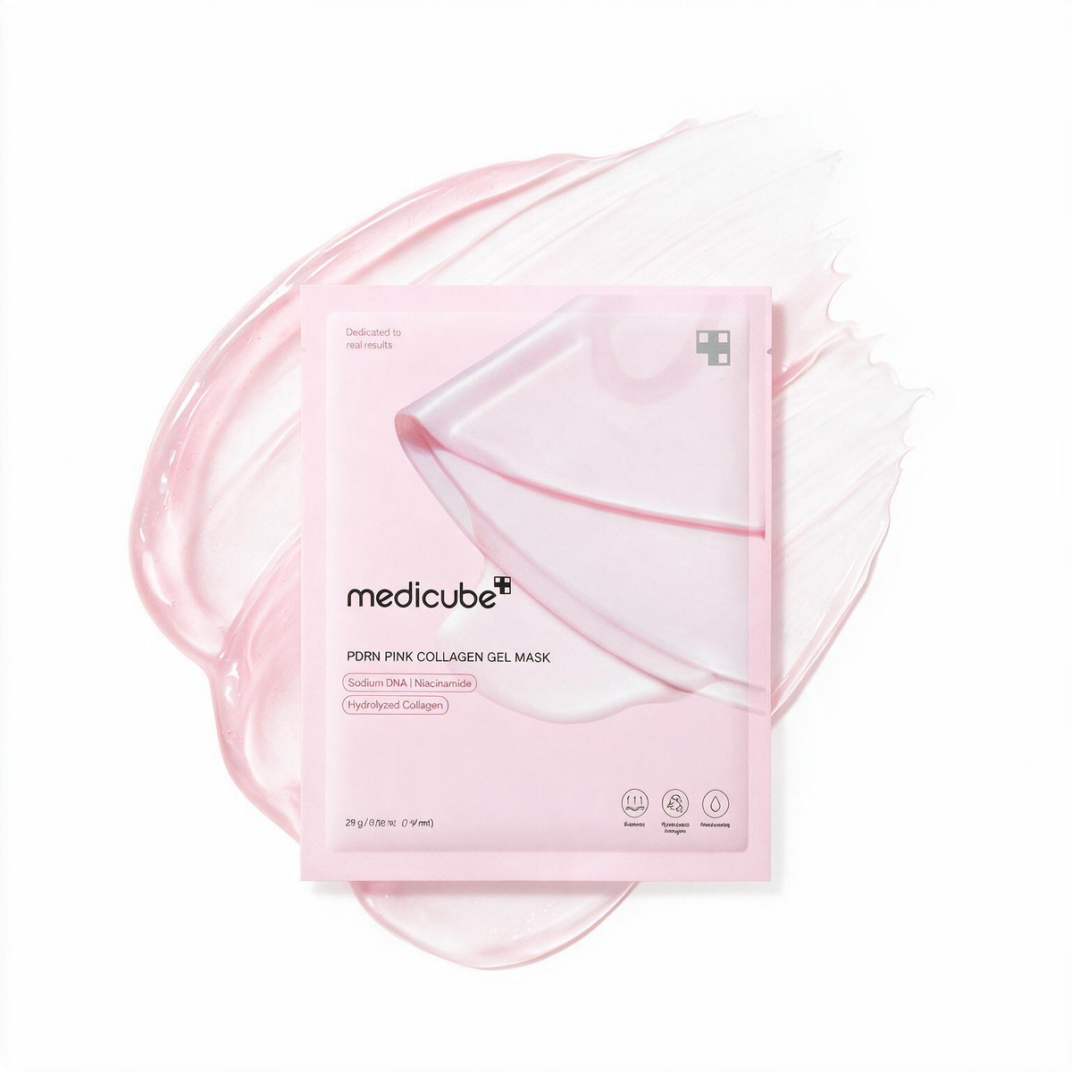 PDRN Pink Collagen Gel Mask Set | Medicube | 4 mascarillas