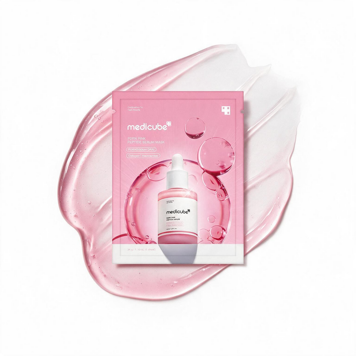 PDRN Pink Peptide Serum Mask Set | Medicube | 10 láminas