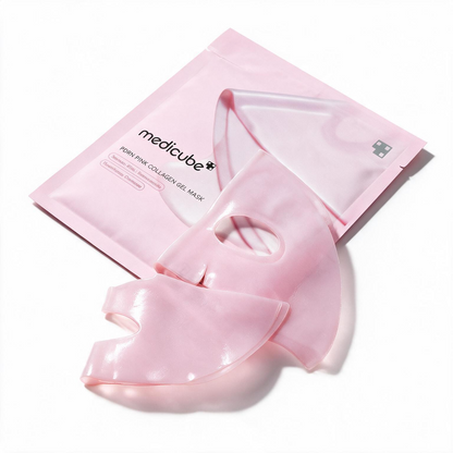 PDRN Pink Collagen Gel Mask Set | Medicube | 4 mascarillas