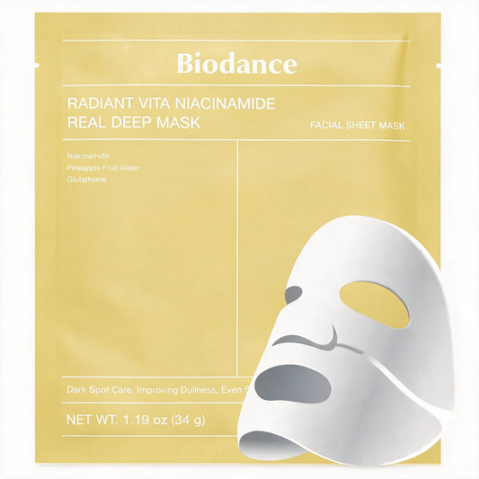 Radiant Vita Niacinamide Real Deep Mask | Biodance | 1 box (34g x 4ea)