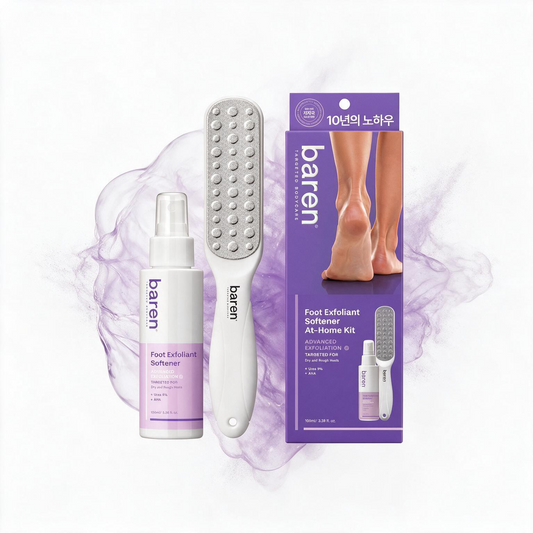 Callus Remover Kit: Foot File + Peeling Spray | baren