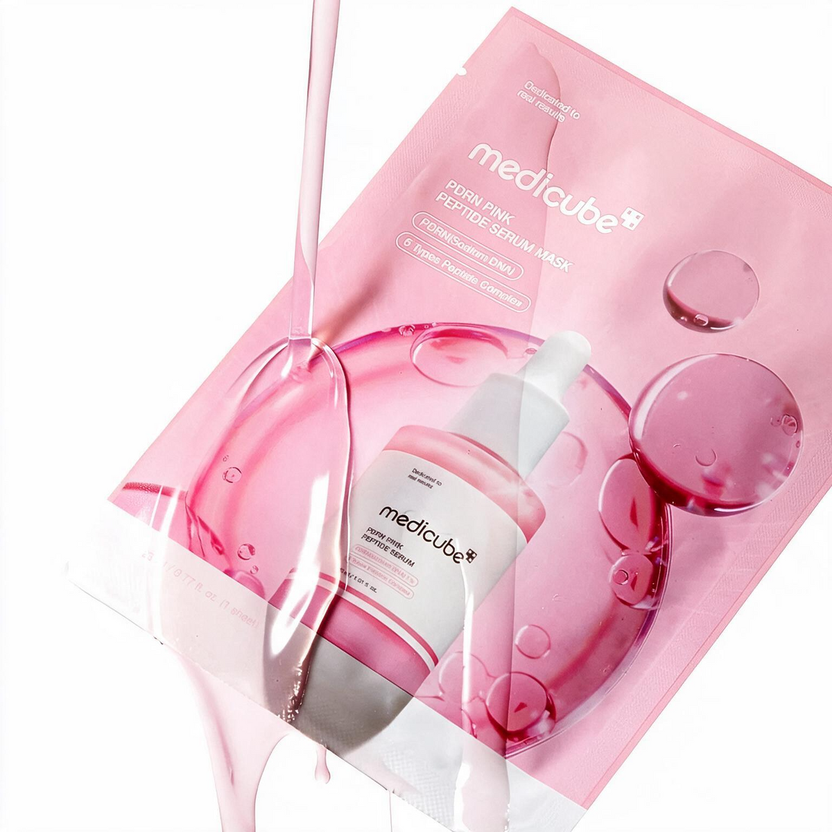 PDRN Pink Peptide Serum Mask Set | Medicube | 10 láminas